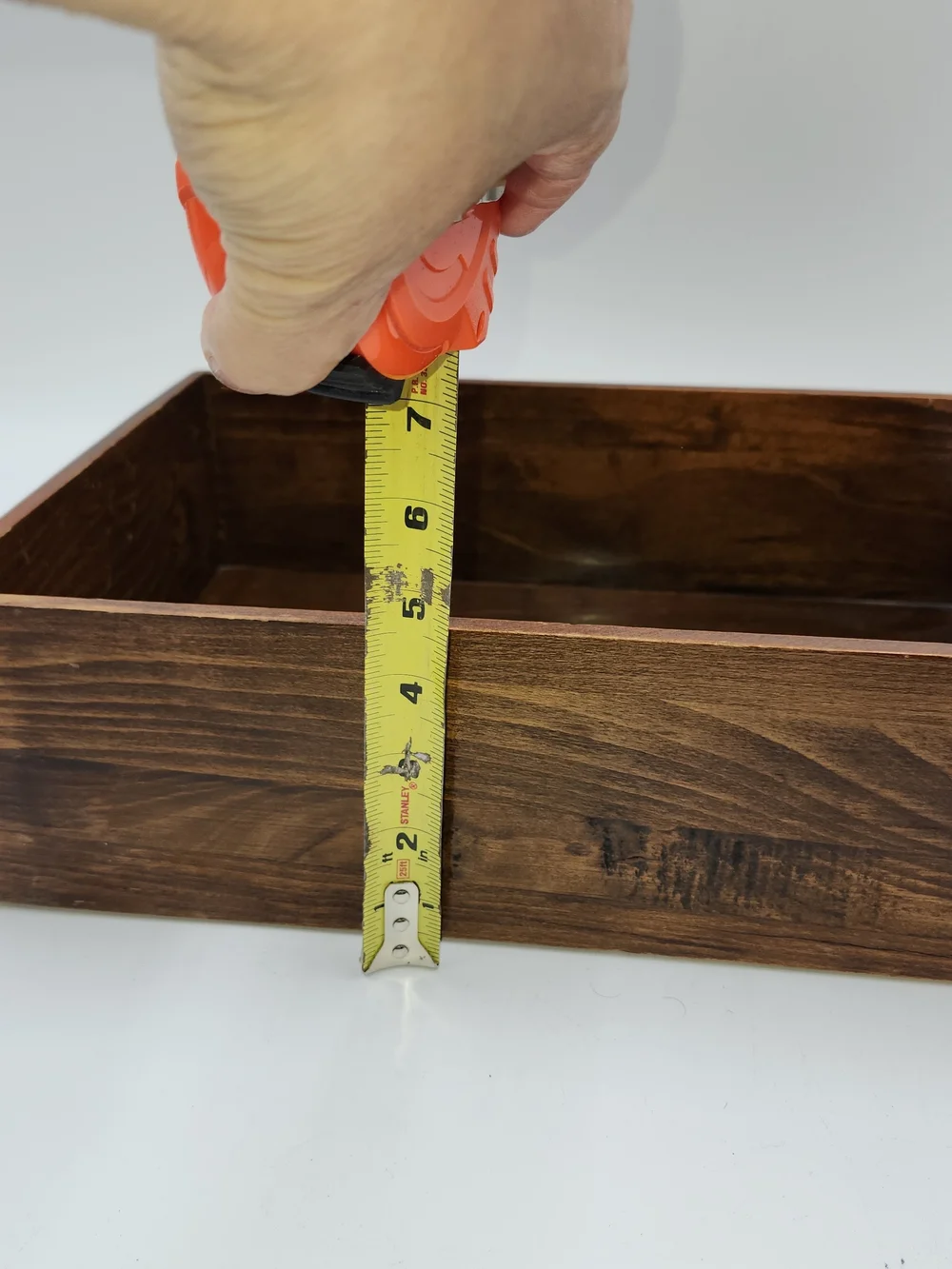 Wood Desk Dovetail Vintage  Drawer Organizer in Brown